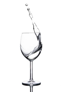 Su sıçramasına cam dışında