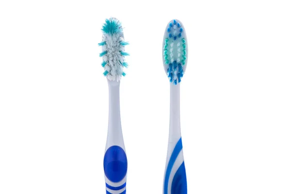 New and old used toothbrushes — Stock Photo, Image