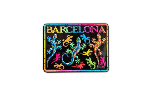 Der Souvenirmagnet aus Barcelona, Spanien — Stockfoto