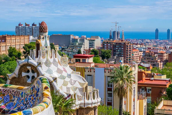 Uitzicht over Barcelona Spanje — Stockfoto