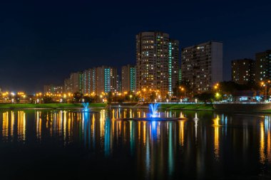 Brateevo göletinde tekne istasyonu