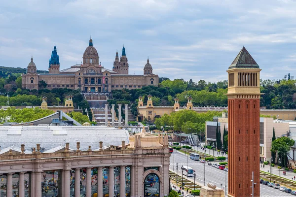 De Venetiaanse toren op Placa d'Espanya. — Stockfoto