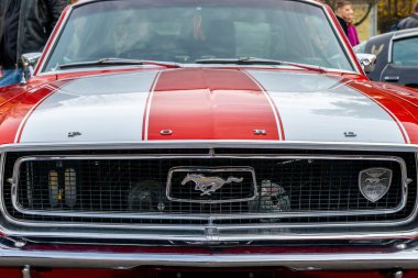 Ford Mustang logosu yakın plan