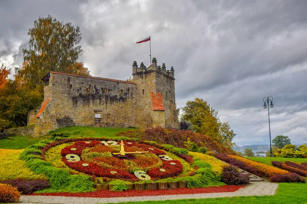 Vista Pitoresca Para Antigo Castelo Real Nowy Sacz Polônia Dia — Fotografia de Stock