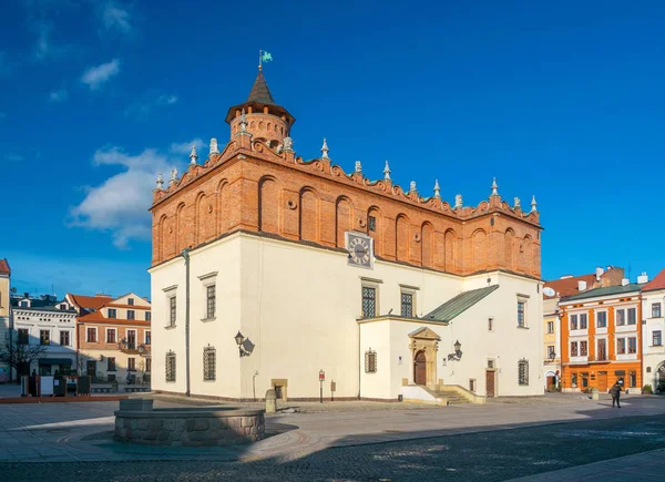 Scenic View Renaissance Town Hall Market Square Old Town Tarnow — Stock Photo, Image