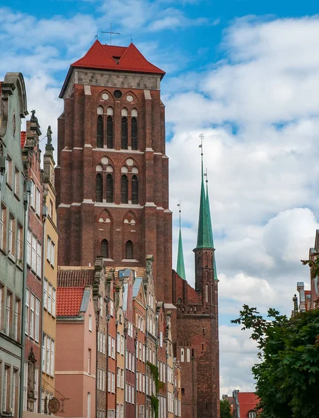 Torre Tijolo Basílica Assunção Bem Aventurada Virgem Maria Catedral Santa — Fotografia de Stock