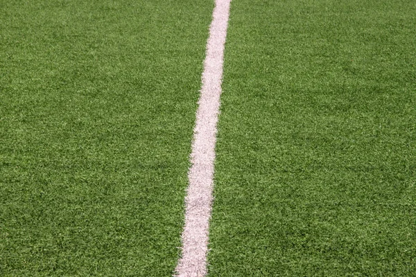 Part Sport Soccer Stadium Artificial Turf Football Field Detail Close — Stok fotoğraf