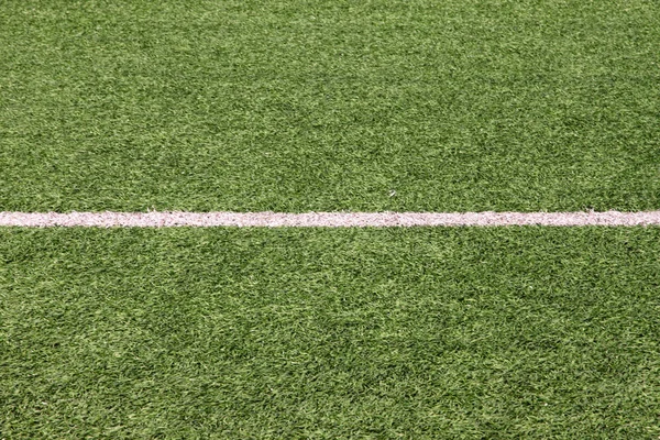 Part Sport Soccer Stadium Artificial Turf Football Field Detail Close — Stok fotoğraf