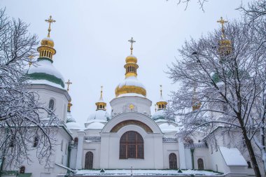 Cephe St Sophia'nın Katedrali, Kiev, Ukrayna, Avrupa'nın bir Unesco Dünya Mirası