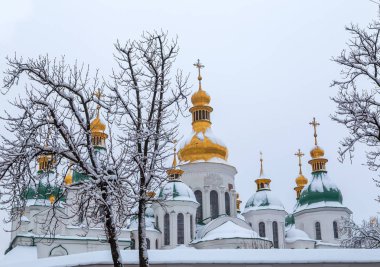 Cephe St Sophia'nın Katedrali, Kiev, Ukrayna, Avrupa'nın bir Unesco Dünya Mirası