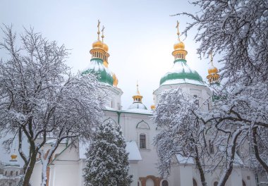 Cephe St Sophia'nın Katedrali, Kiev, Ukrayna, Avrupa'nın bir Unesco Dünya Mirası