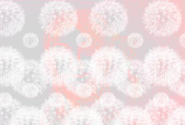 Sorunsuz dandelions desen illüstrasyon