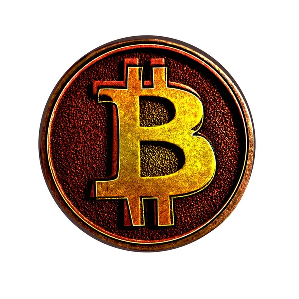 Bitcoin seamless pattern. Cryptocurrency background. — Stock Photo, Image