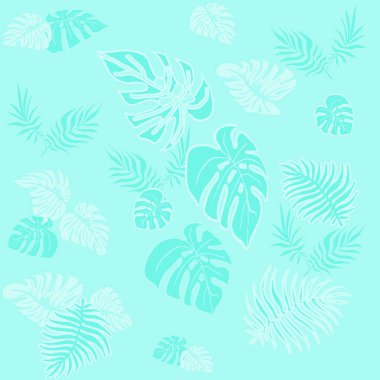 Tropikal yeşil seamless modeli pembe arka plan bırakır. Egzotik duvar kağıdı