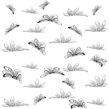 Suluboya tarzında çiçekler ile zarif dikişsiz desen, tasarım elemanları. Düğün davetiyeleri, kartlar, scrapbooking, baskı, hediye paketleme, üretim için çiçek desen. Düzenleme