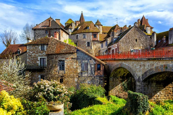 Carennac Old Town Lot Fransa Nın Güzel Köylerinden Biridir Les — Stok fotoğraf