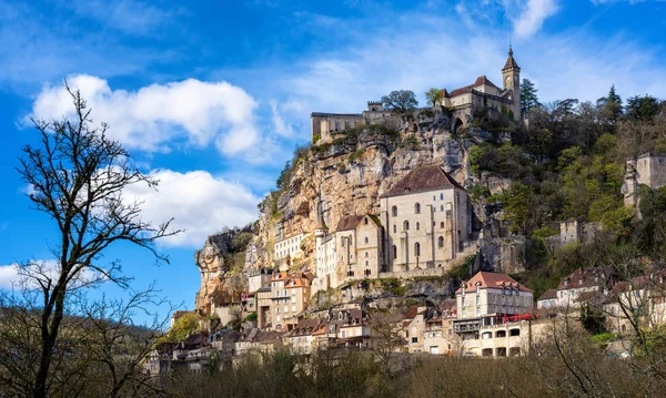 Rocamadour Byn Frankrike Vacker Medeltida Stad Unesco Världsarvslista För Kultur — Stockfoto