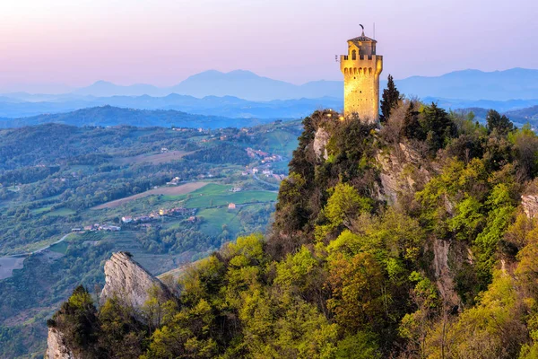 Montale, Menara Ketiga San Marino — Stok Foto