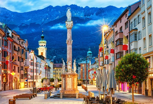 Innsbruck, staré město, Tyrolsko, Rakousko — Stock fotografie
