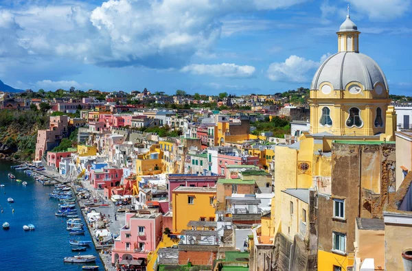 旧市街, プロチダ島, ナポリ, イタリア — ストック写真