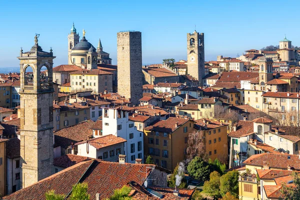 Bergamo tarihi Eski Şehir, Lombardiya, İtalya — Stok fotoğraf