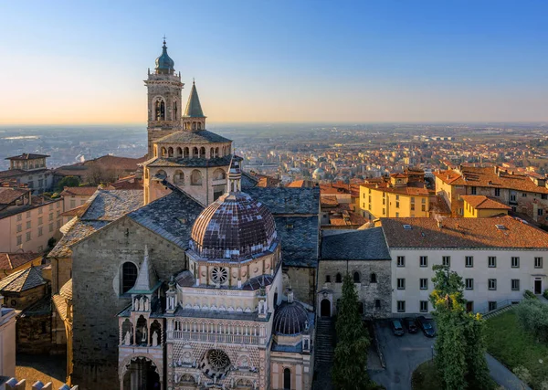 Panorama della Città Vecchia di Bergamo — Foto Stock