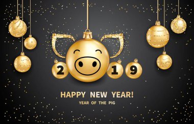 2019 Year of the PIG clipart