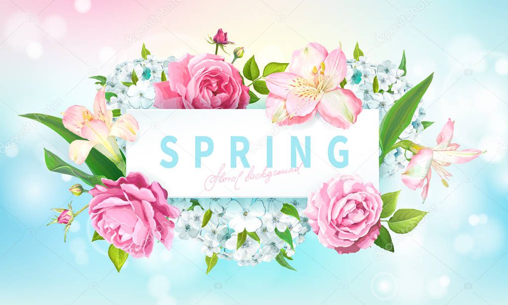 Spring collection background