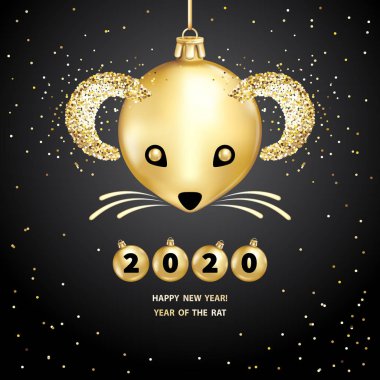 2020 Year of the RAT clipart