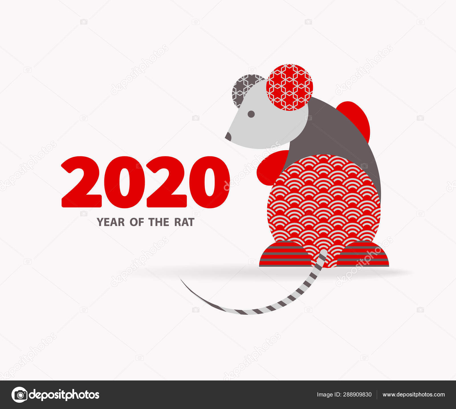 2020鼠年 — 图库矢量图片