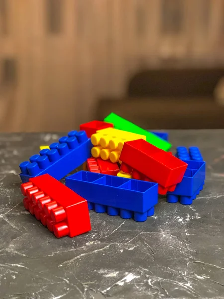 Lego Pour Enfants Couleurs Différentes Jeu Pour Enfants — Photo