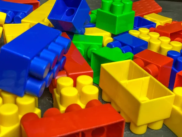 Dětský Lego Sada Různé Barvy Dětská Hra — Stock fotografie