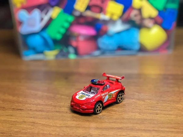 Big Box Toys Game Room While Playing — Stock Photo, Image