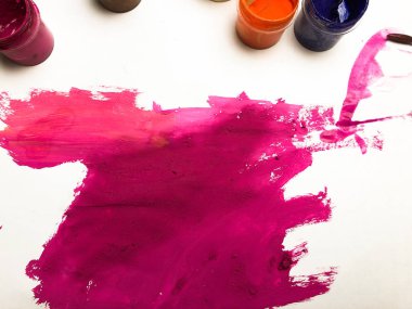 sanatçının Danışma çalışmaları sırasında. yaratıcı karışıklık.