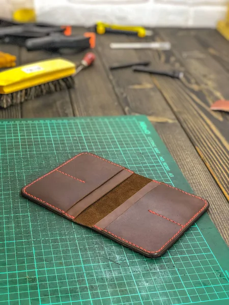 master leather products produces their work. Working with leather