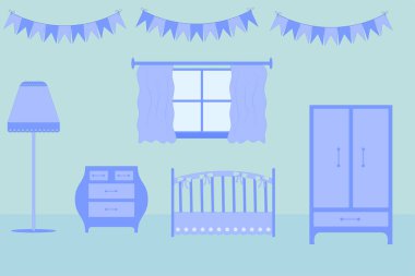 çocuk odası mobilyaları. yerleşim için çocuk odasında.