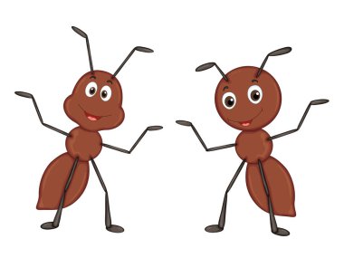 Beyaz arka plan üzerinde izole vektör hayvanlarda kümesi. Karikatür hayvanlar sevimli resimler.