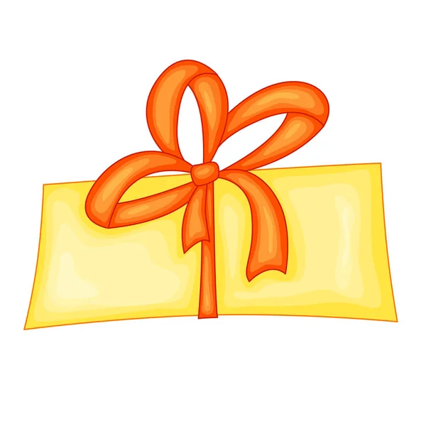 Caja de regalo vectorial. Hermosa caja de regalo con arco abrumador . — Vector de stock