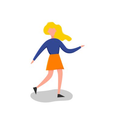 Farklı pozlarda oturan erkekler ve kadınlar beyaz bir arka planda izole bir şekilde duruyorlar. Güzel düz stil. Vektör illüstrasyonu