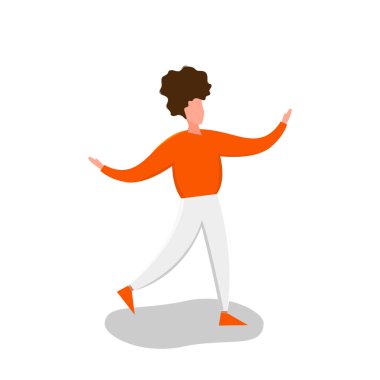 Farklı pozlarda oturan erkekler ve kadınlar beyaz bir arka planda izole bir şekilde duruyorlar. Güzel düz stil. Vektör illüstrasyonu