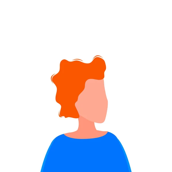 Retratos de mujeres y hombres en un estilo sencillo y aislado sobre un fondo blanco. Lindo estilo plano. Ilustración vectorial — Vector de stock