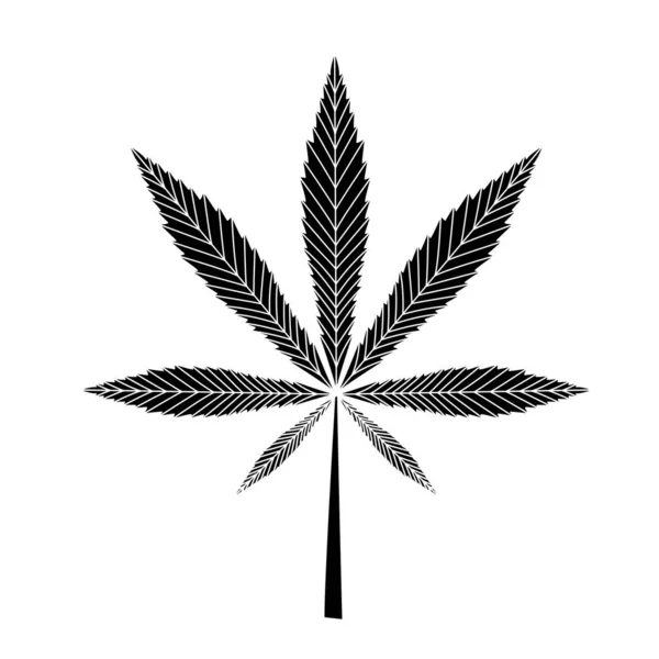 Marijuana Leaf Reggae Flag Vector Illustration — Stock Vector