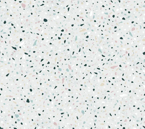 Terrazzo Seamless Vector 바닥의 끝없는 디자인 — 스톡 벡터