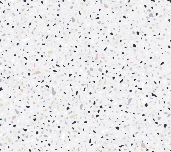 Terrazzo Modello Vettoriale Senza Soluzione Continuità Sfondo Infinito Pavimento Roccioso — Vettoriale Stock