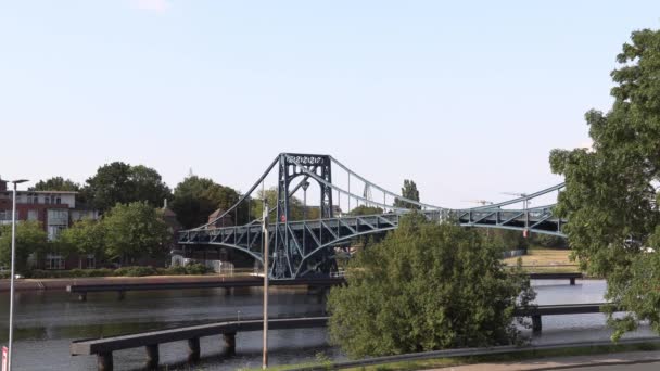 Ponte Kaiser Wilhelm Wilhelmshaven Alemanha — Vídeo de Stock