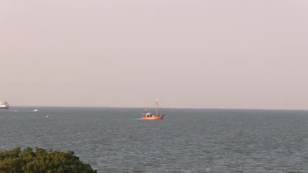 Strand Von Hooksiel Bei Wilhelmshaven Deutschland — Stockvideo