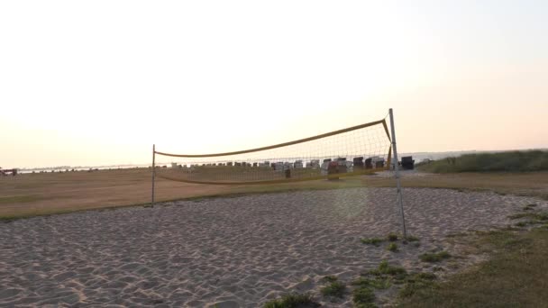 Volleyball Sur Une Plage Hooksiel Allemagne — Video