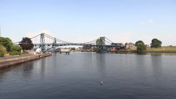 Kaiser Wilhelm Brug Van Wilhelmshaven Duitsland — Stockvideo