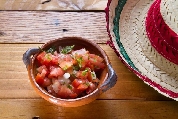 Tradiční Mexická Salsa Pico Gallo — Stock fotografie