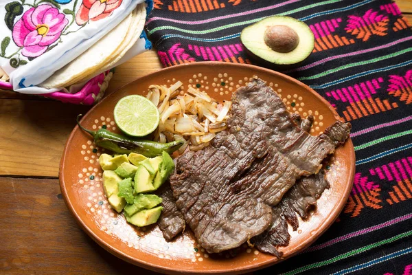 Tradycyjne Meksykańskie Mięso Suszone Yecapixtla Cecina — Zdjęcie stockowe